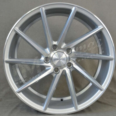 Veemann V-FS10 18" 8J ET42 5x112 Silver Machined Face