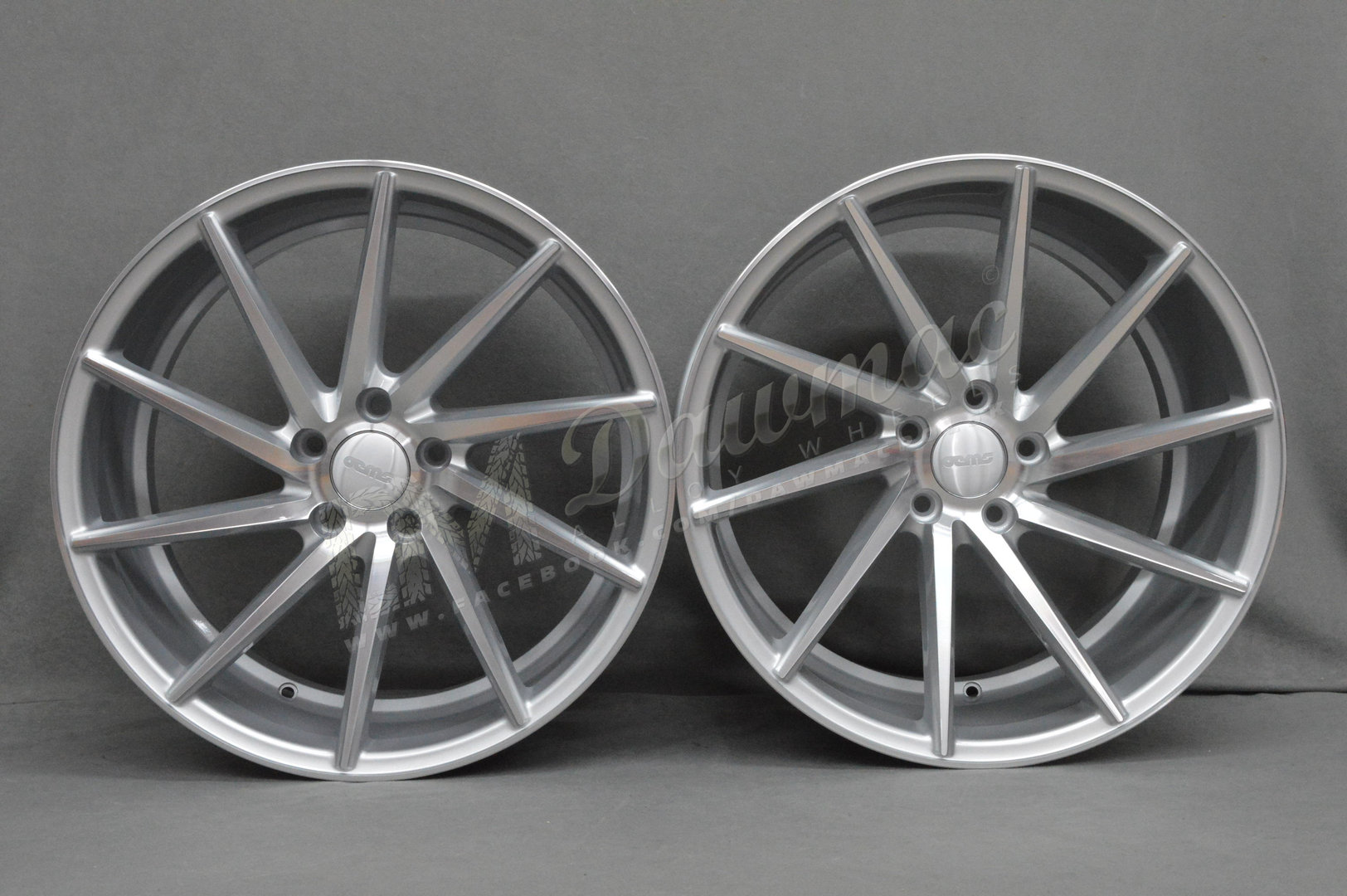 Veemann V-FS10 19" 8,5J ET42 + 9,5J ET42 5x112 Silver Machined Face - obrazek 2