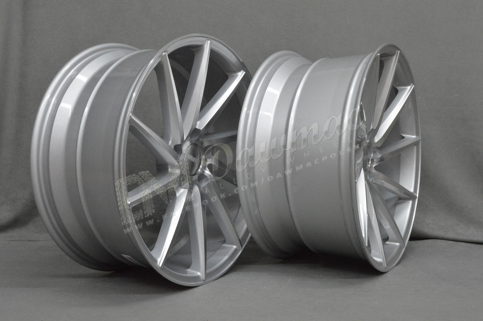 Veemann V-FS10 19" 8,5J ET42 + 9,5J ET42 5x112 Silver Machined Face - obrazek 5