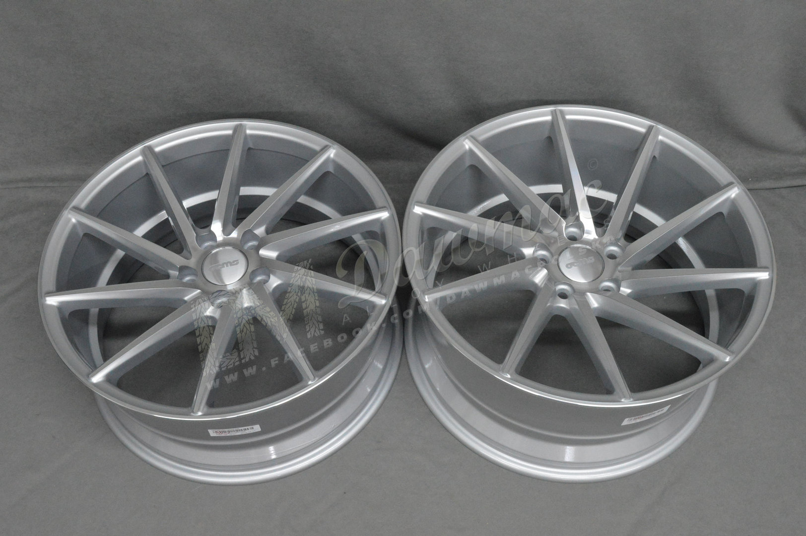 Veemann V-FS10 19" 8,5J ET42 + 9,5J ET42 5x112 Silver Machined Face - obrazek 6