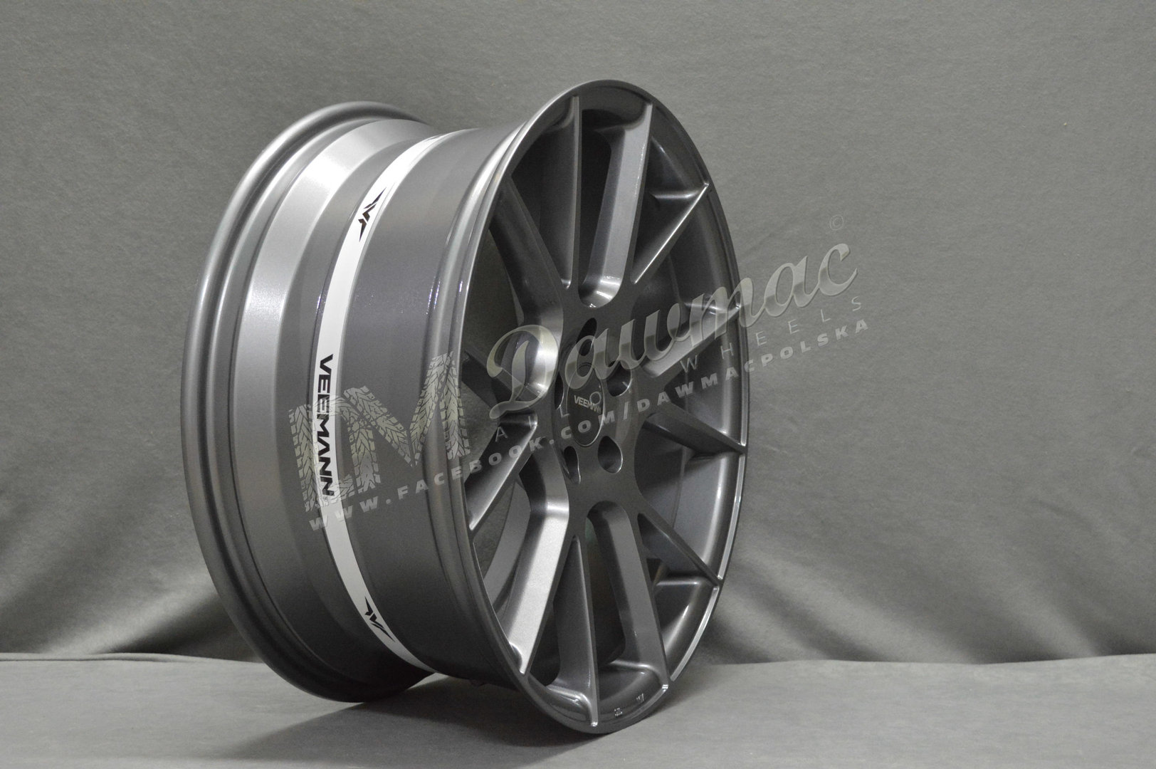 Veemann V-FS23 18" 8J ET35 + 9J ET38 5x120 Gloss Graphite - obrazek 4
