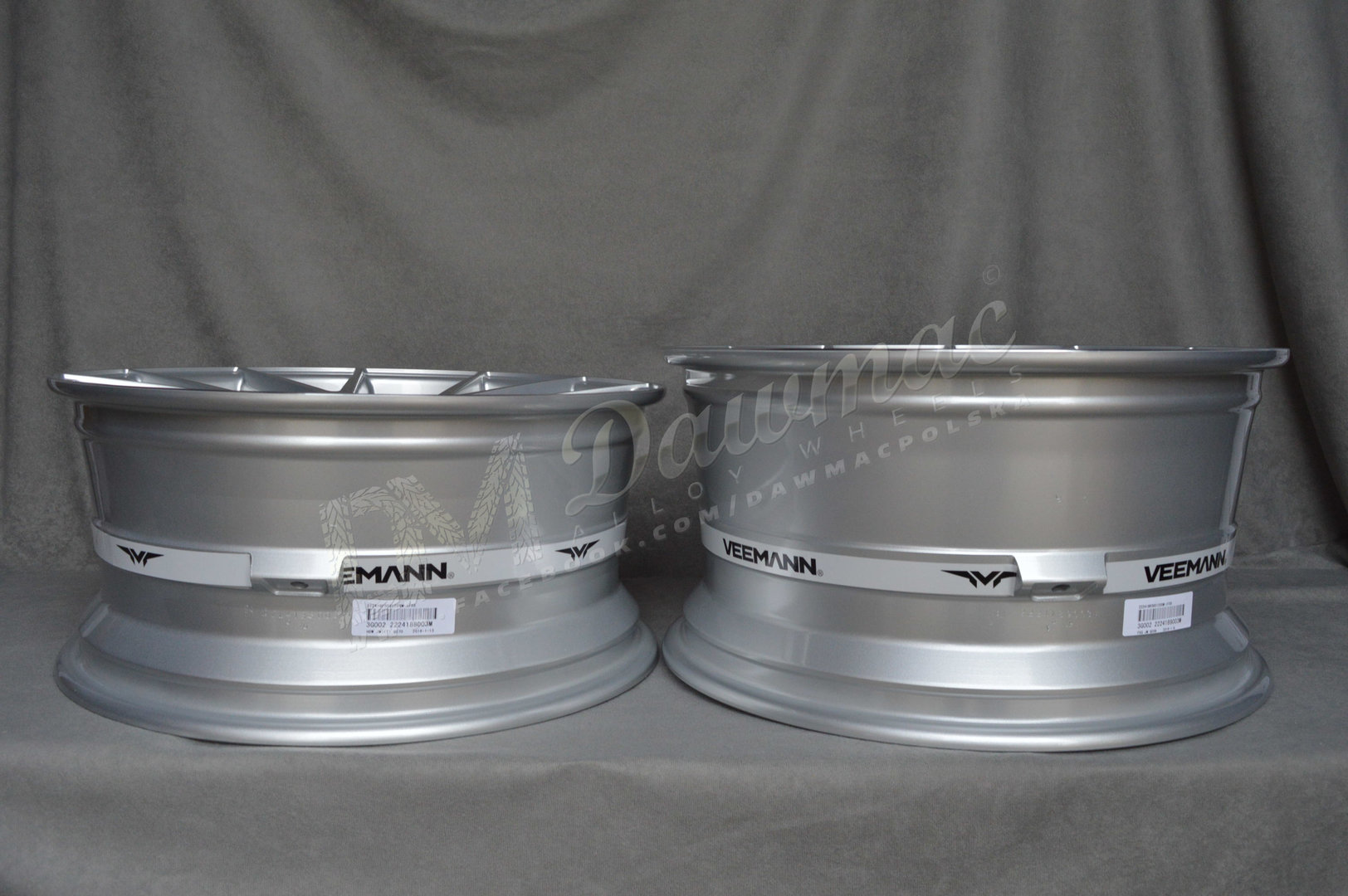 Veemann V-FS23 18" 8J ET42 + 9J ET40 5x112 Silver Machined - obrazek 9