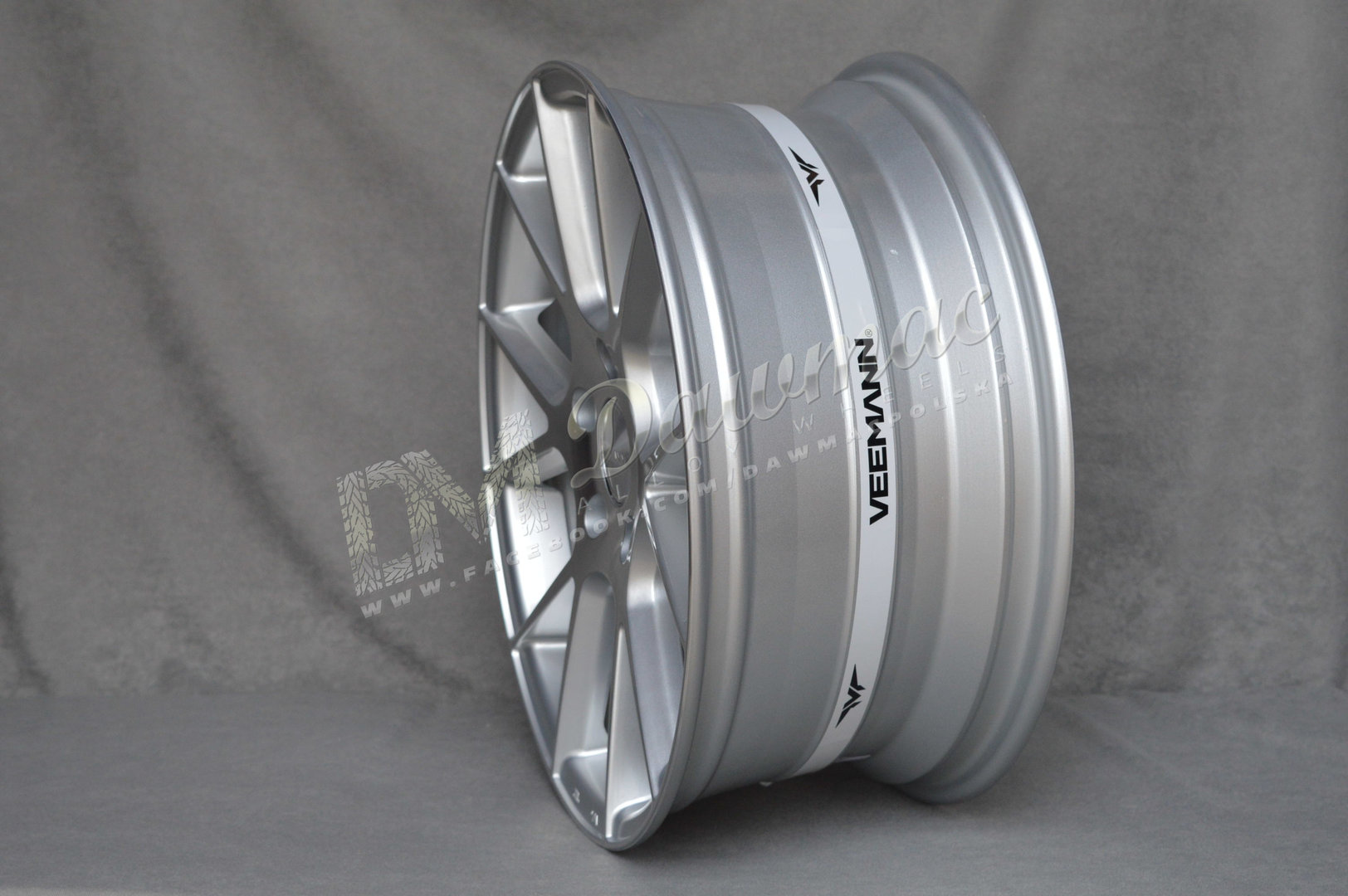 Veemann V-FS23 19" 8,5J ET35 + 9,5J ET43 5x120 Silver Machined - obrazek 3