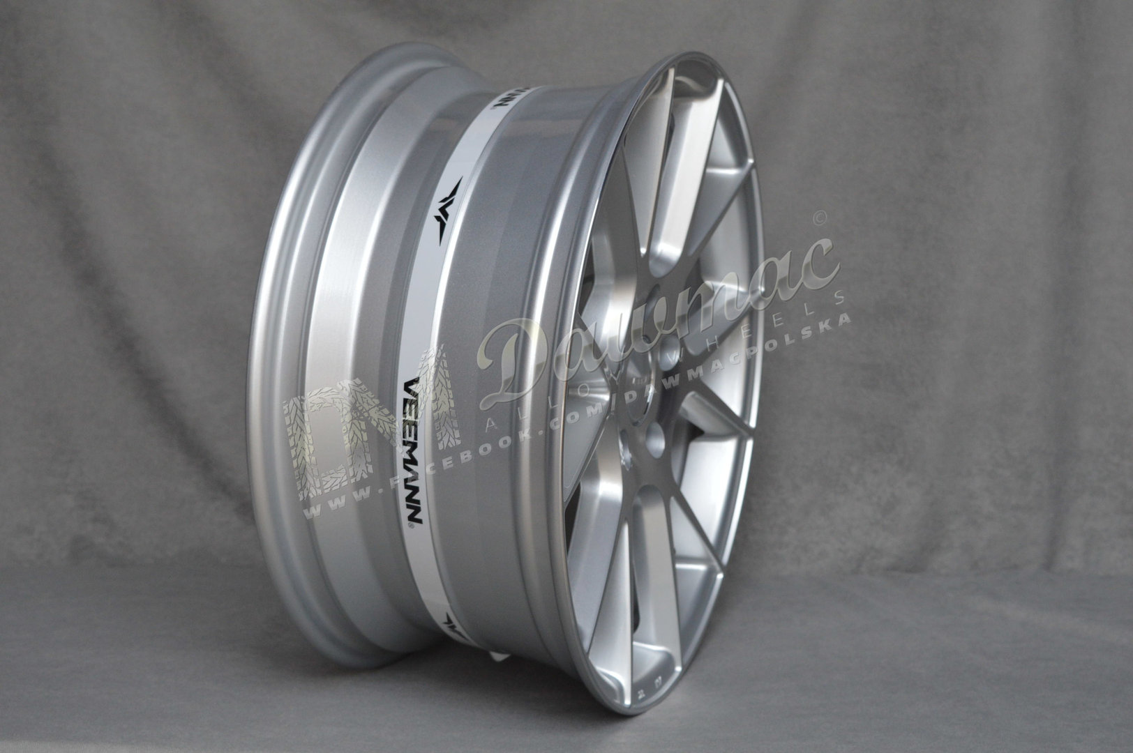 Veemann V-FS23 19" 8,5J ET35 + 9,5J ET43 5x120 Silver Machined - obrazek 4