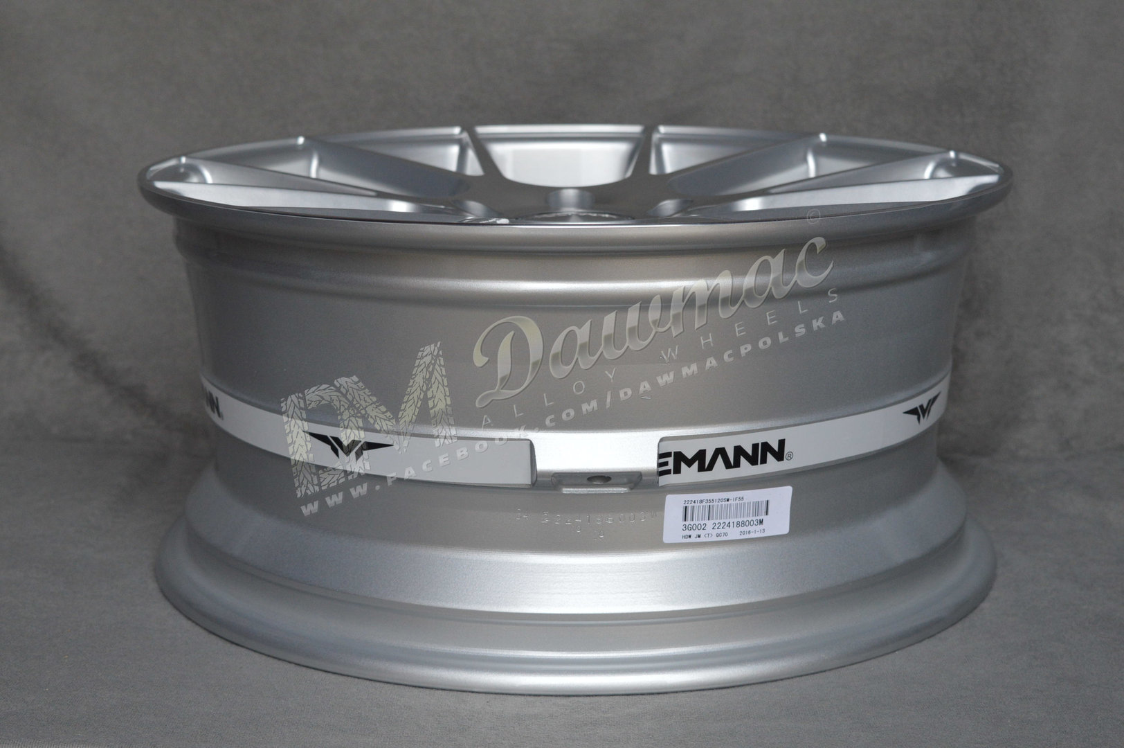 Veemann V-FS23 19" 8,5J ET35 + 9,5J ET43 5x120 Silver Machined - obrazek 6