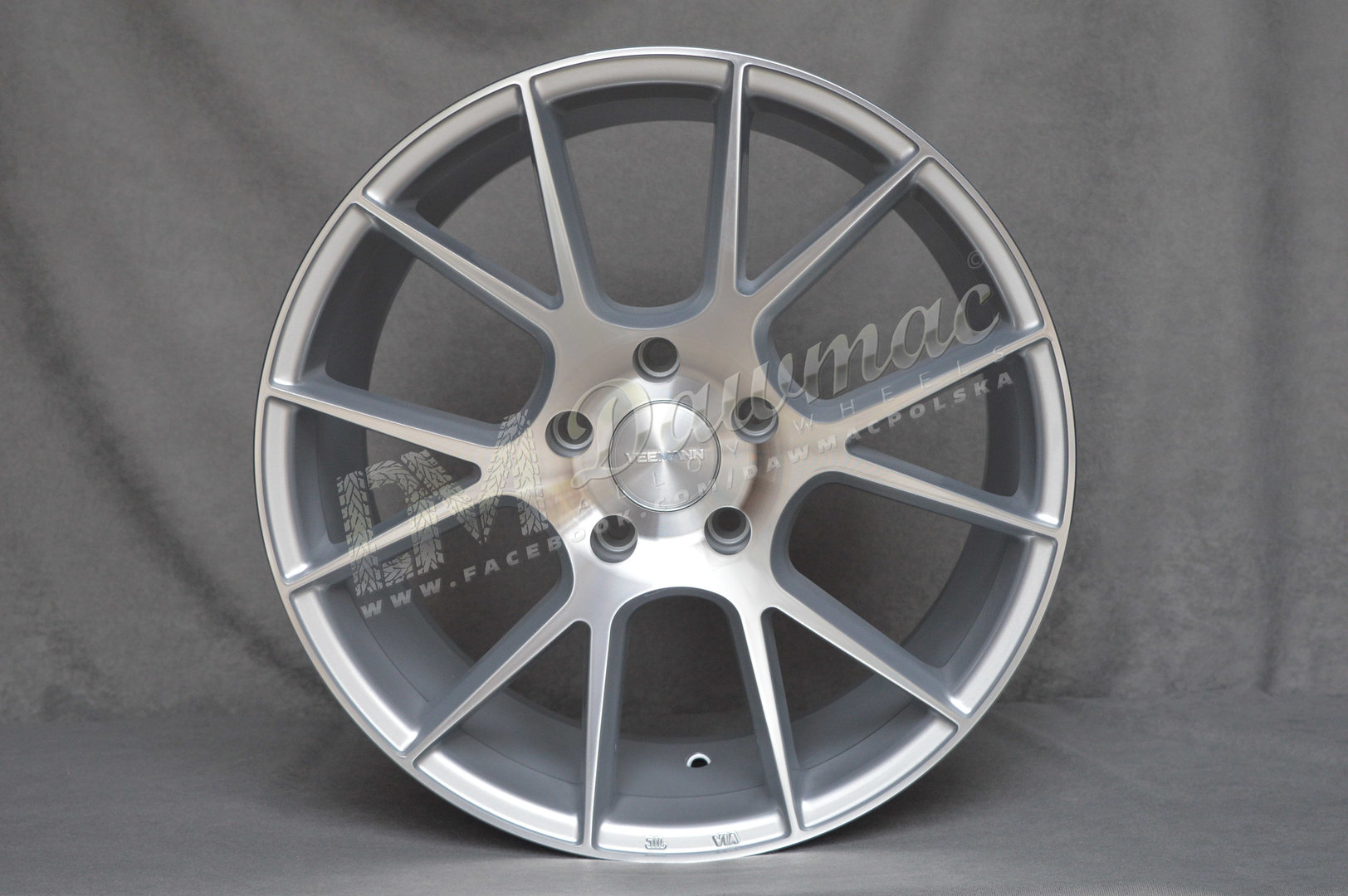 Veemann V-FS23 19" 8,5J ET42 + 9,5J ET40 5x112 Silver Machined - obrazek 2