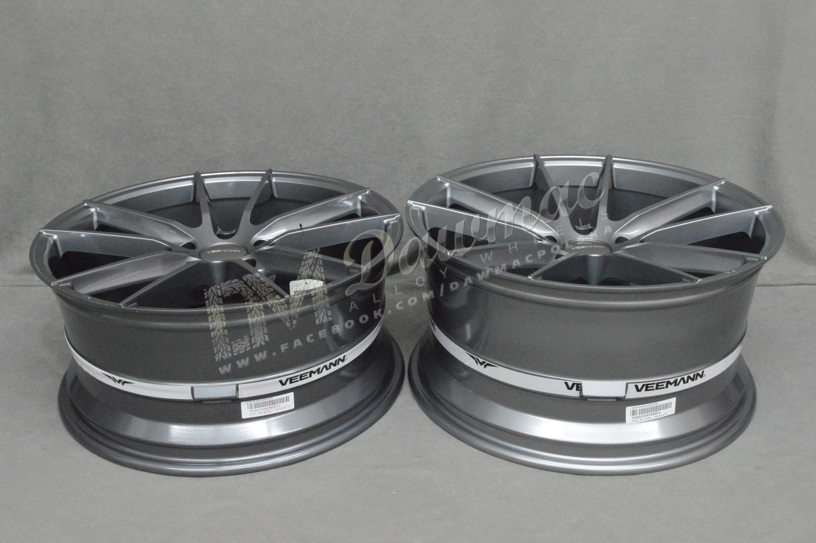 Veemann V-FS25 18" 8J ET35 + 9J ET38 5x120 Gloss Graphite - obrazek 7