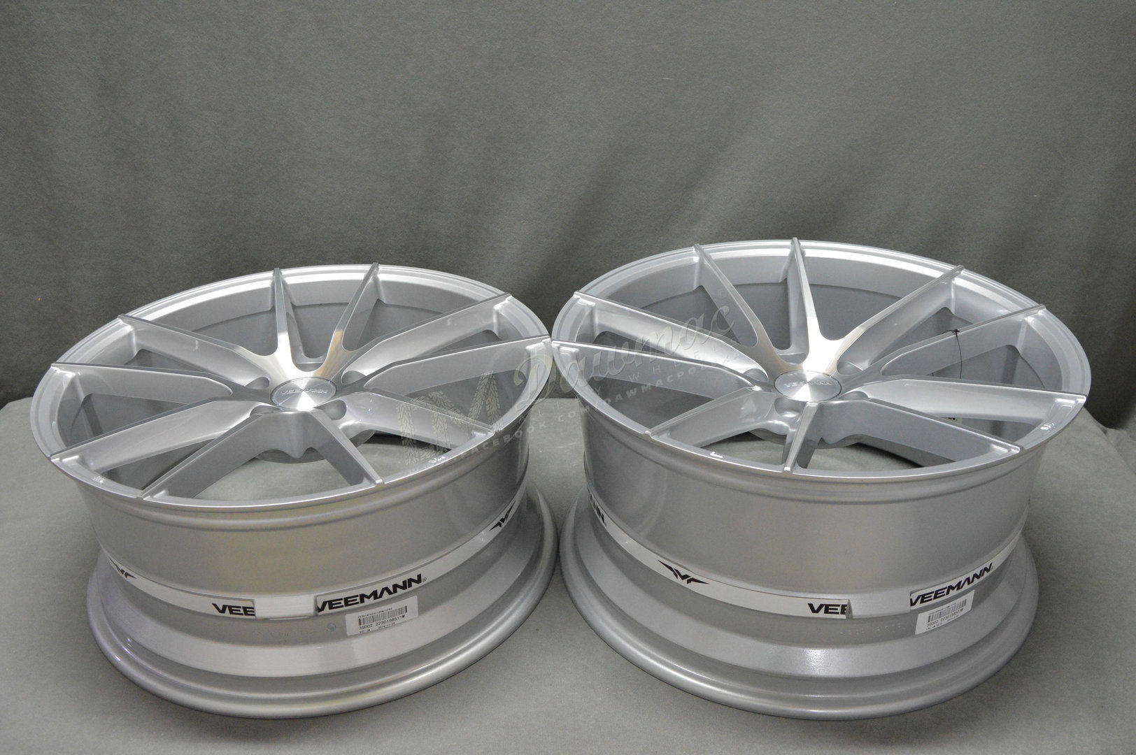 Veemann V-FS25 19" 8,5J ET42 + 9,5J ET42 5x112 Machined Silver - obrazek 6