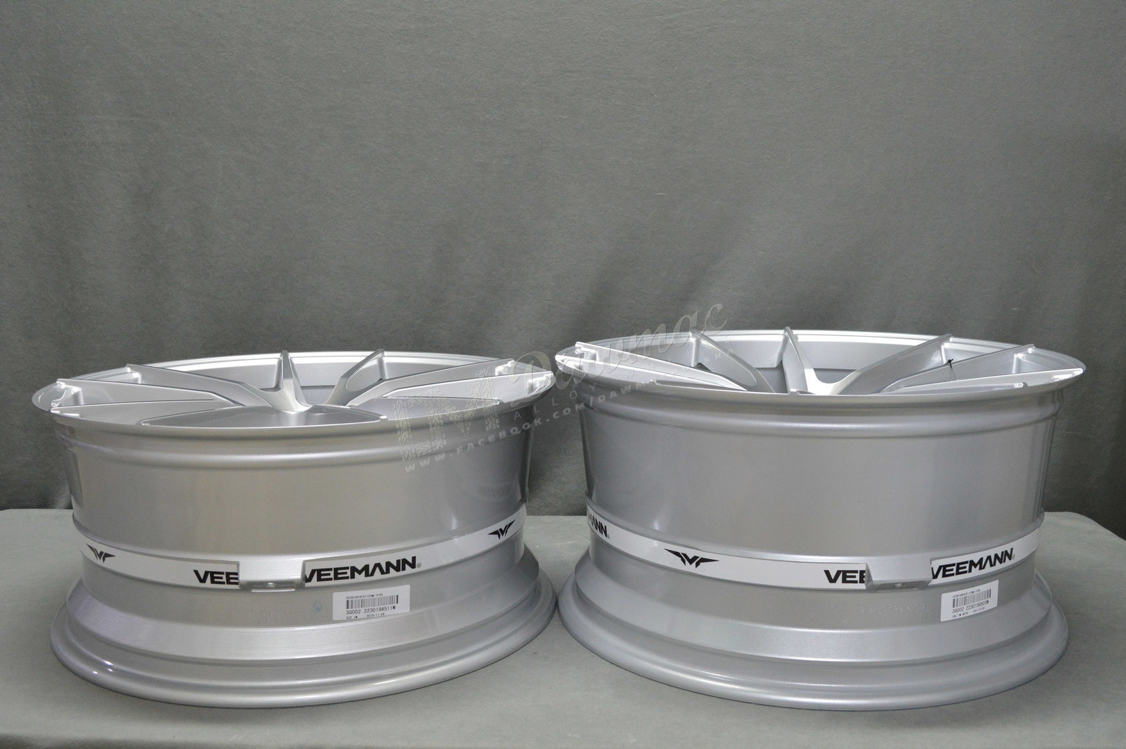 Veemann V-FS25 19" 8,5J ET42 + 9,5J ET42 5x112 Machined Silver - obrazek 7