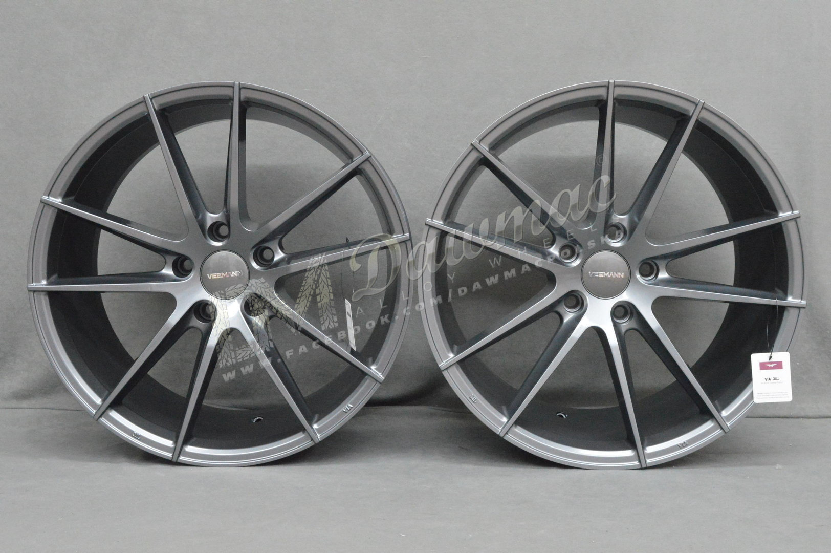 Veemann V-FS25 20" 8,5J ET35 + 10J ET42 5x120 Gloss Graphite - obrazek 2