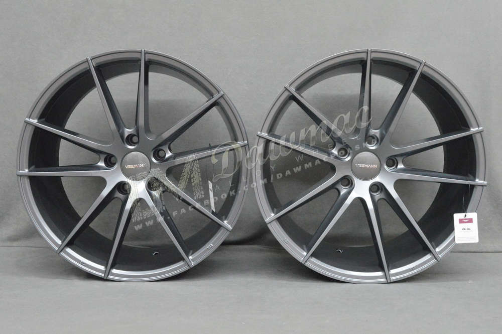 Veemann V-FS25 20" 8,5J ET35 + 10J ET43 5x120 Gloss Graphite
