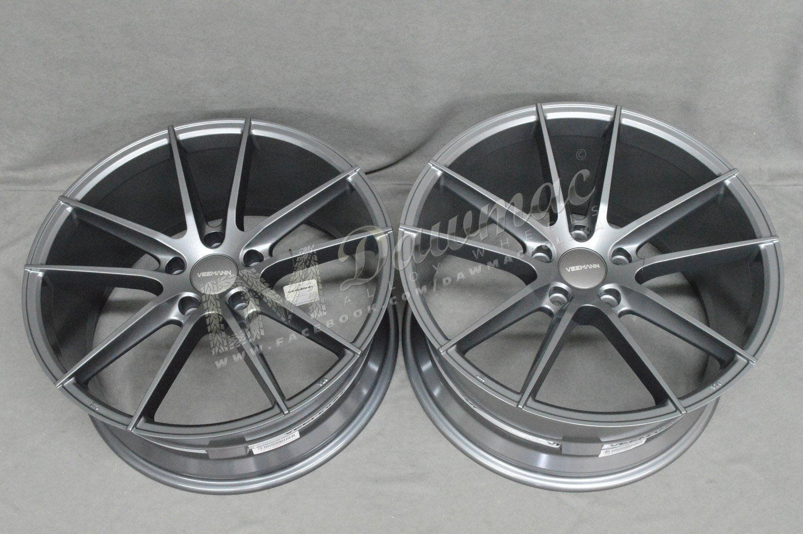 Veemann V-FS25 20" 8,5J ET35 + 10J ET43 5x120 Gloss Graphite - obrazek 6