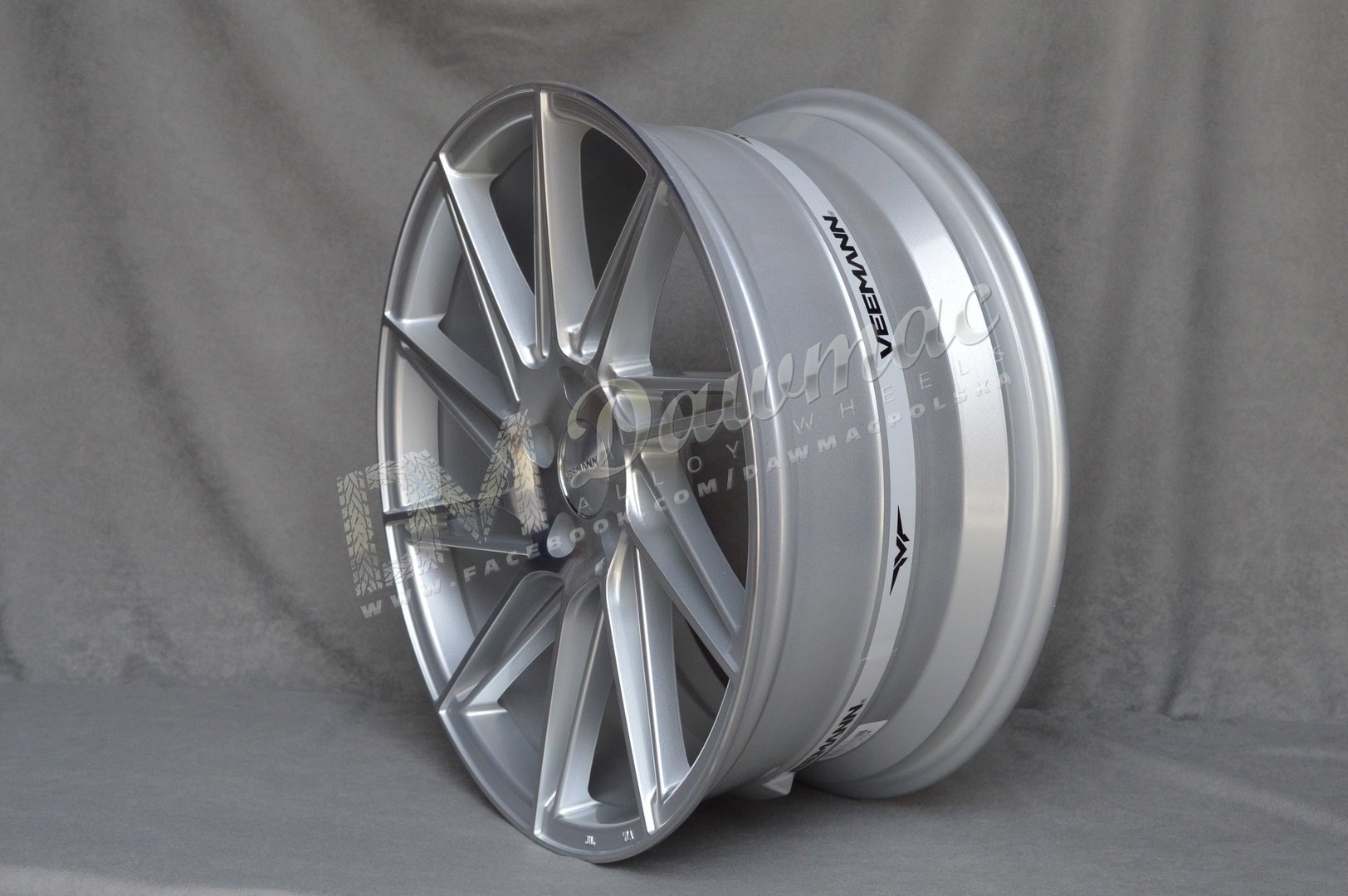 Veemann V-FS26 19" 8,5J ET35 + 9,5J ET42 5x120 Silver Machined - obrazek 3