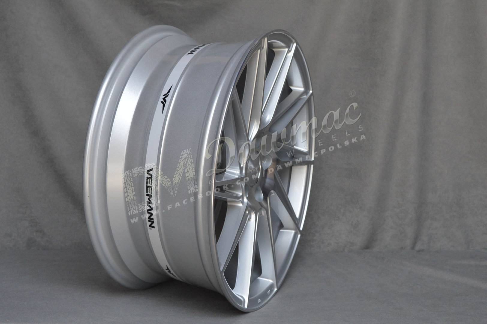 Veemann V-FS26 19" 8,5J ET35 + 9,5J ET42 5x120 Silver Machined - obrazek 4