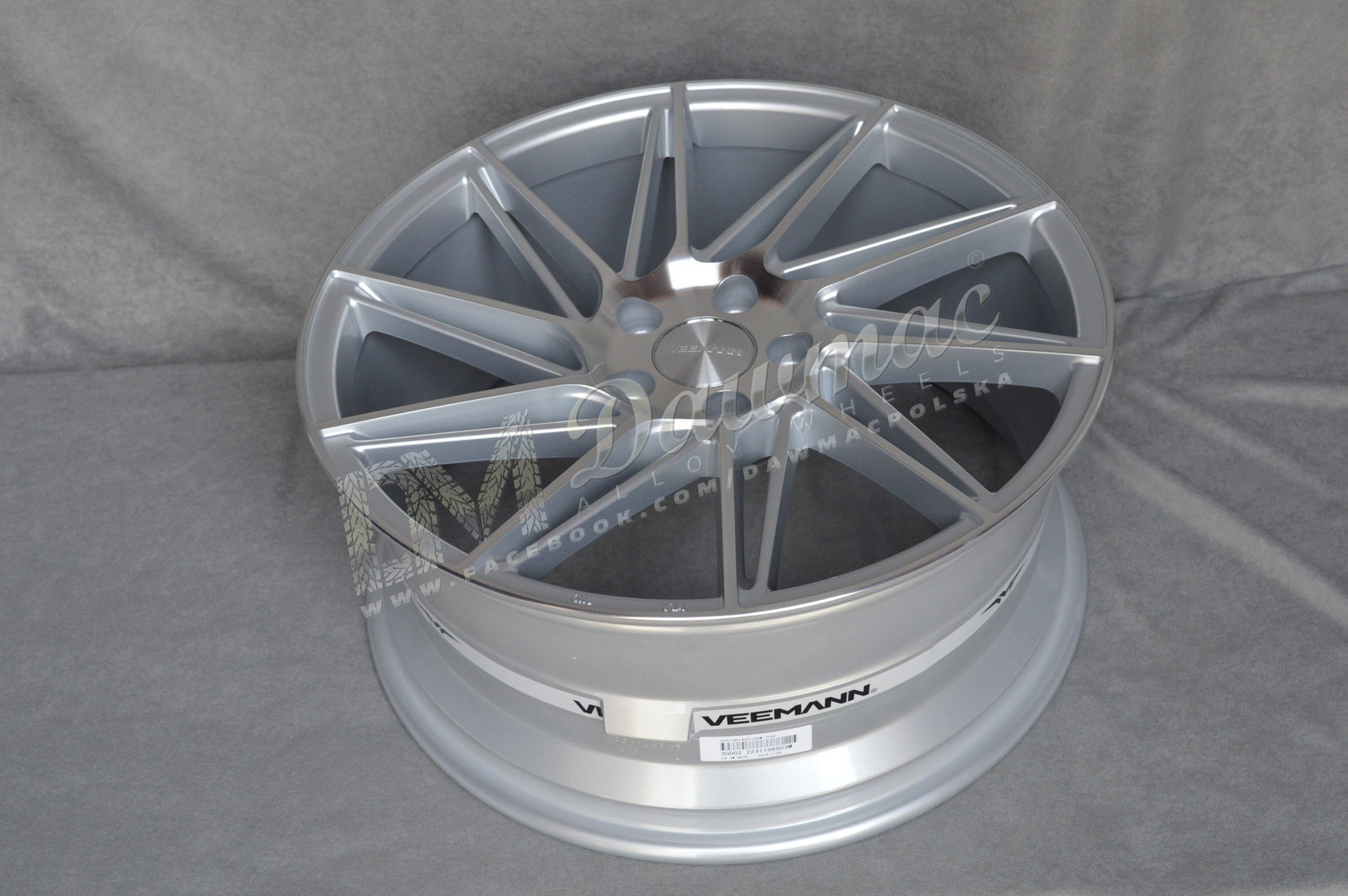 Veemann V-FS26 19" 8,5J ET35 + 9,5J ET42 5x120 Silver Machined - obrazek 6