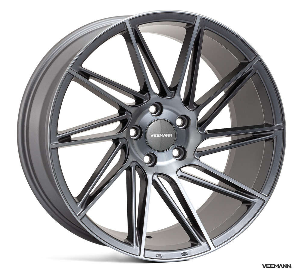 Veemann V-FS26 19" 8,5J ET42 + 9,5J ET42 5x112 Graphite Smoke Machined