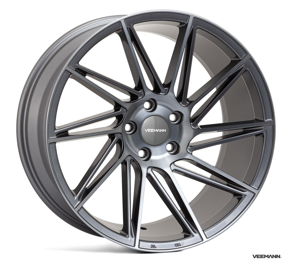 Veemann V-FS26 19" 8,5J ET42 + 9,5J ET42 5x112 Graphite Smoke Machined - obrazek 2