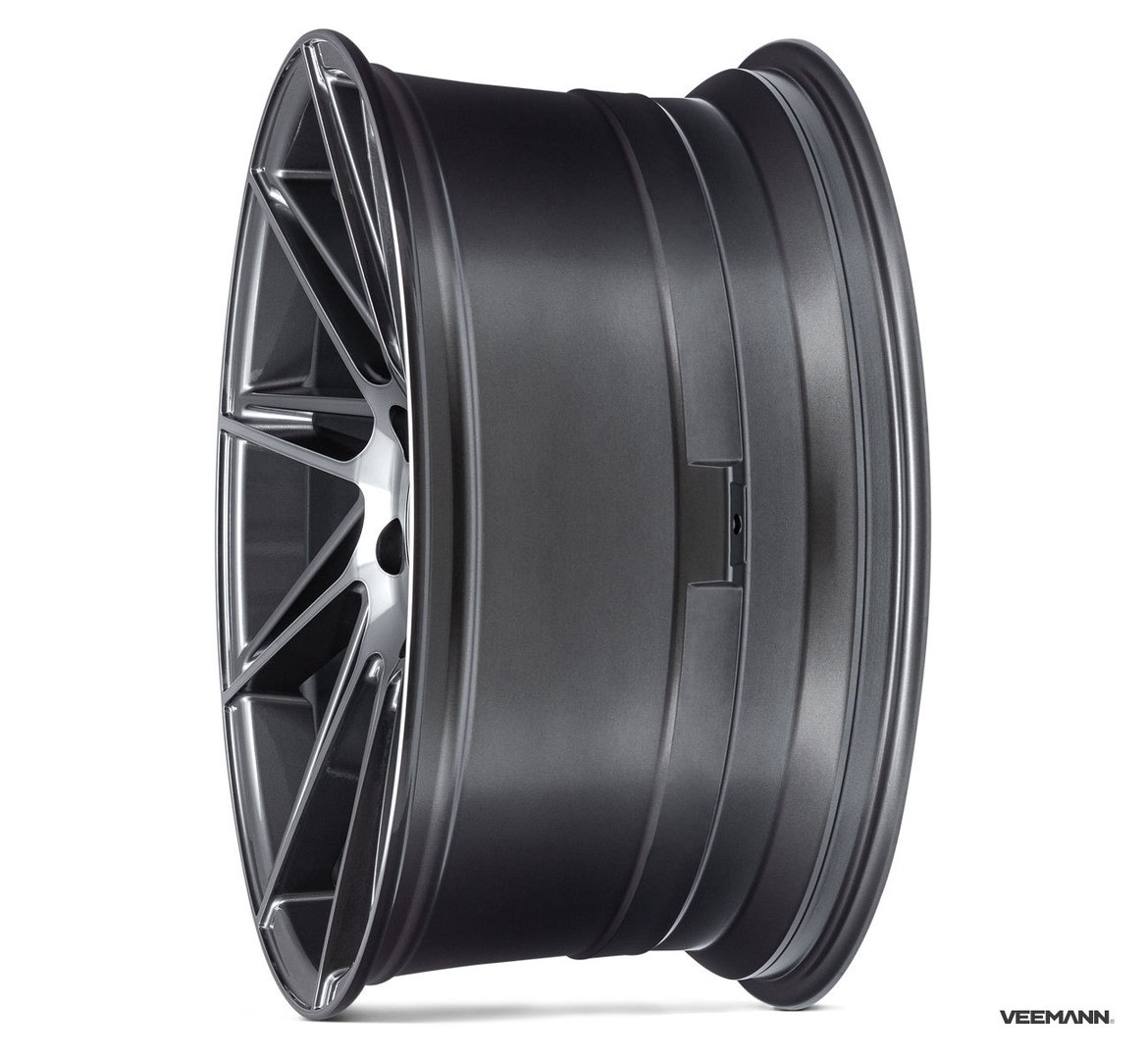 Veemann V-FS26 19" 8,5J ET42 + 9,5J ET42 5x112 Graphite Smoke Machined - obrazek 3