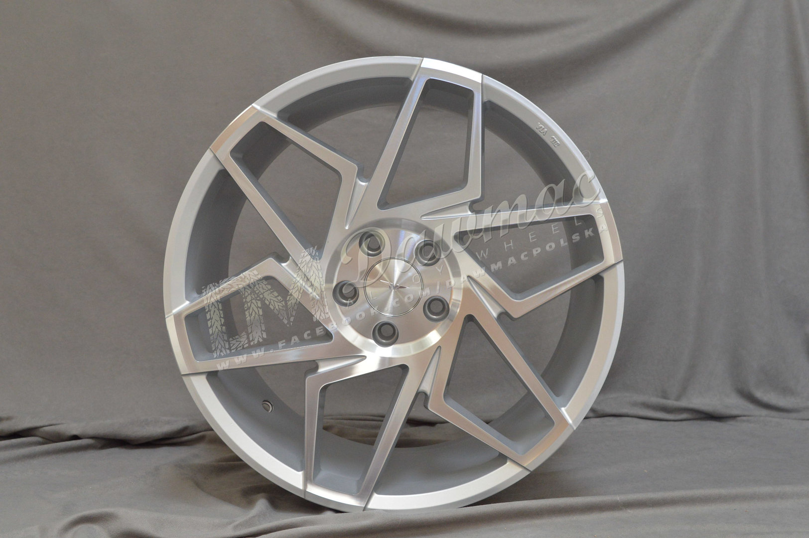 Veemann V-FS27R 20" 8,5J ET35 + 10J ET43 5x120 Silver Machined - obrazek 2