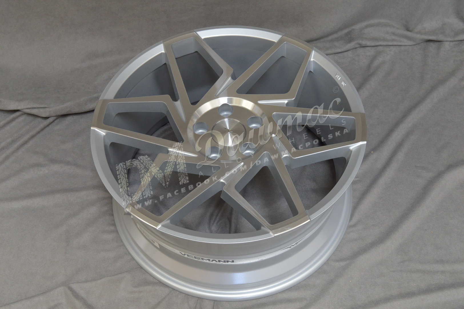 Veemann V-FS27R 20" 8,5J ET35 + 10J ET43 5x120 Silver Machined - obrazek 5