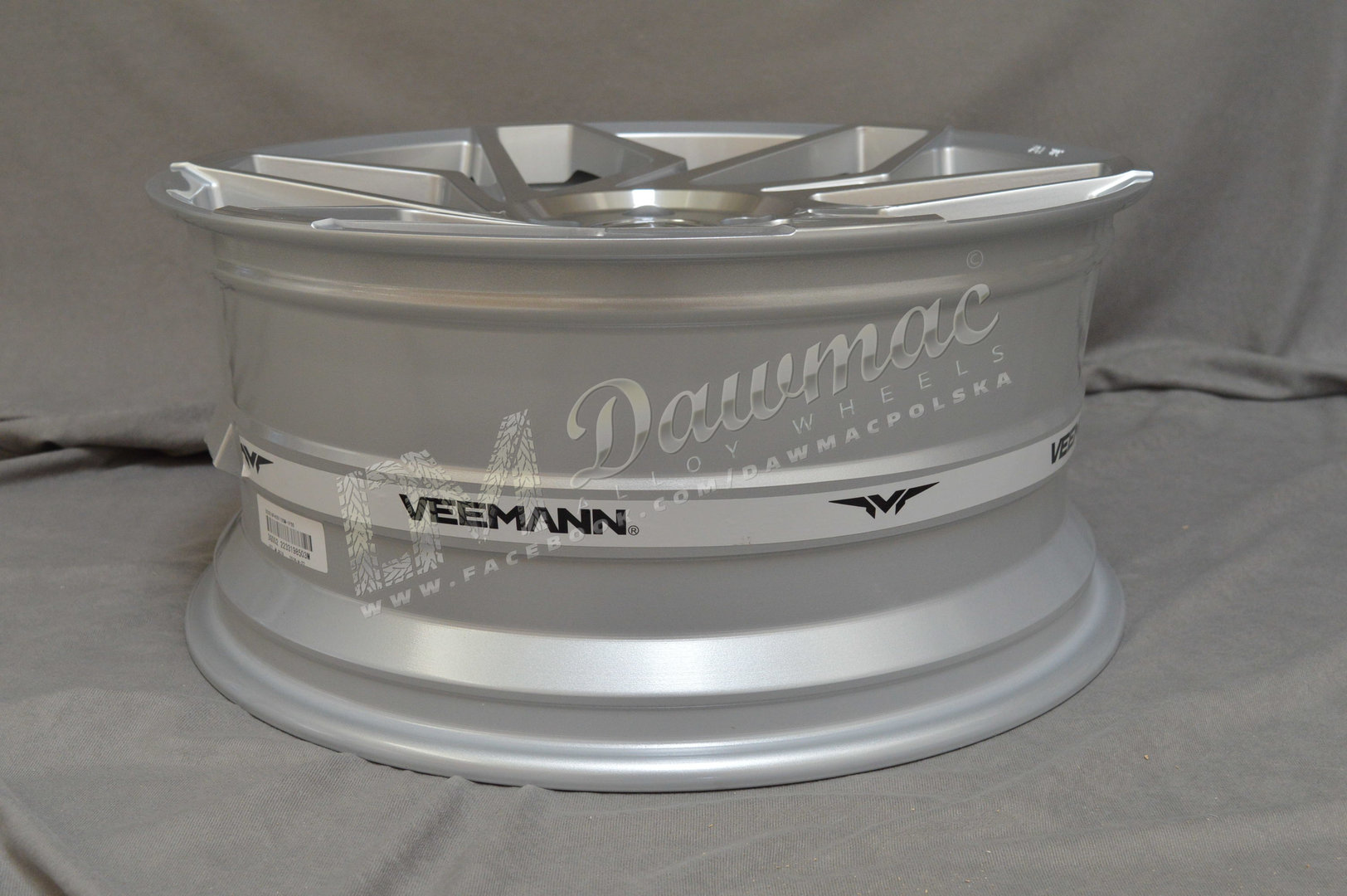 Veemann V-FS27R 20" 8,5J ET35 + 10J ET43 5x120 Silver Machined - obrazek 7