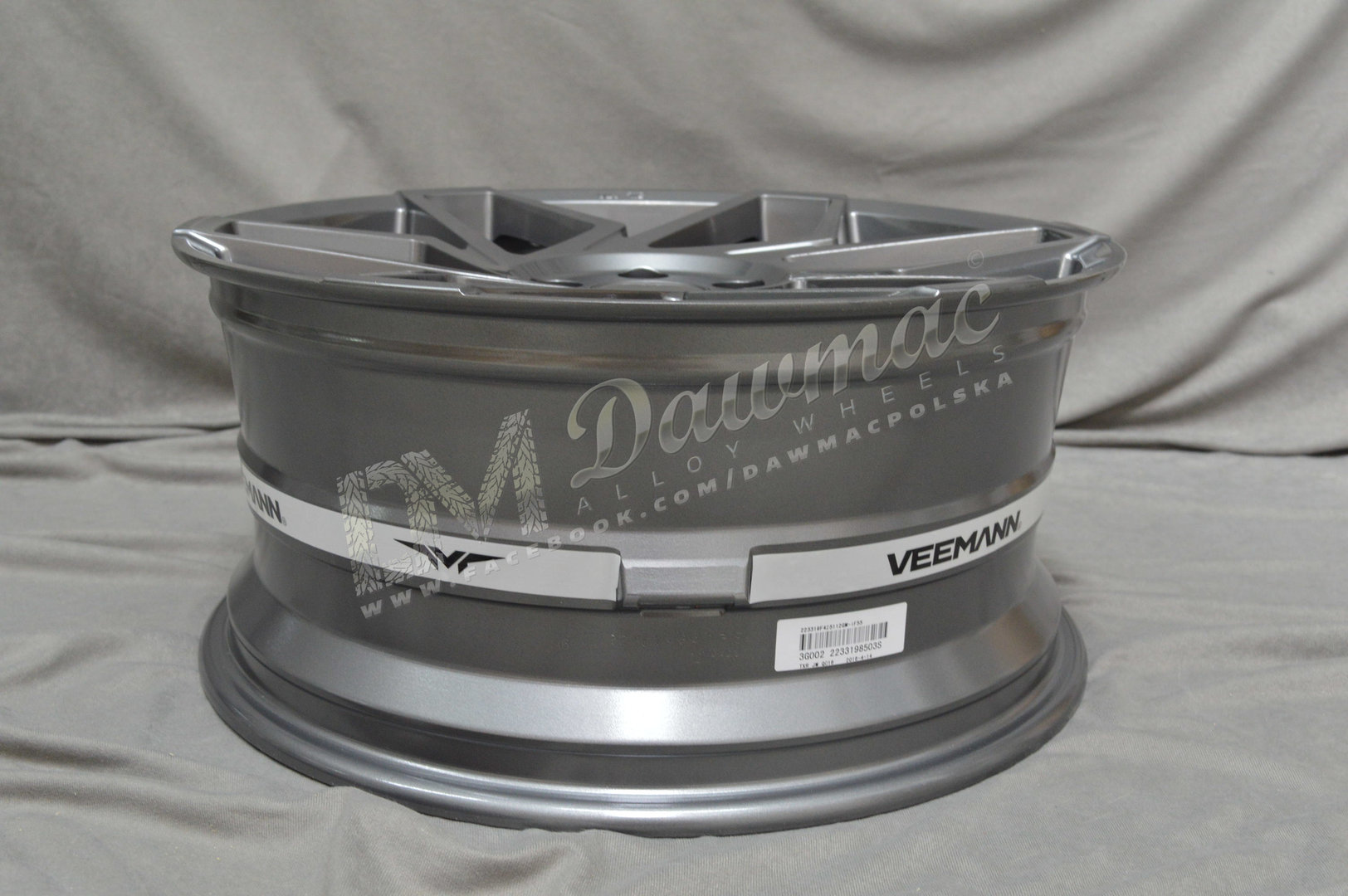 Veemann V-FS27R 20" 8,5J ET38 + 10J ET45 5x112 Gloss Graphite - obrazek 7