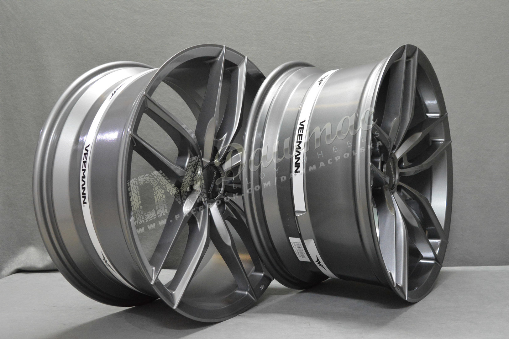Veemann V-FS28 20" 8,5J ET35 + 10J ET42 5x120 Gloss Graphite - obrazek 5