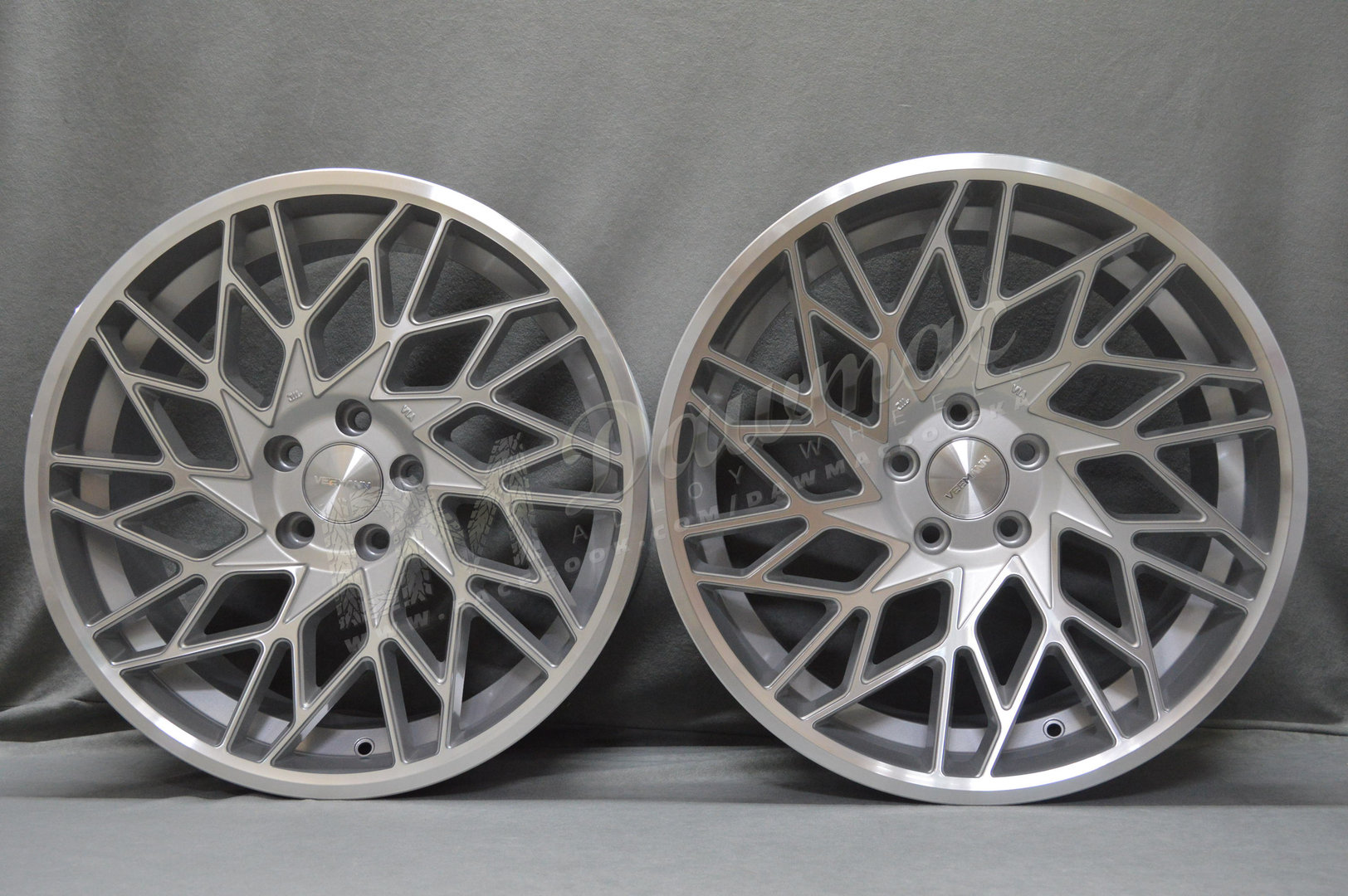 Veemann V-FS29R 19" 8,5J ET35 + 9,5J ET35 5x120 Silver Machined Face - obrazek 2