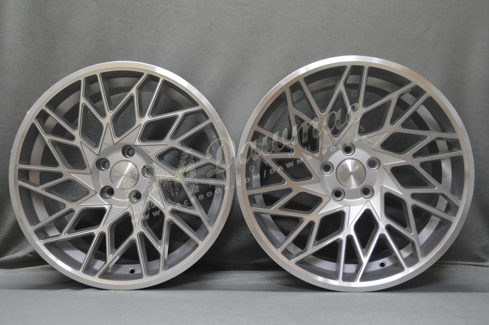 Veemann V-FS29R 19" 8,5J ET42 + 9,5J ET42 5x112 Silver Machined - obrazek 2