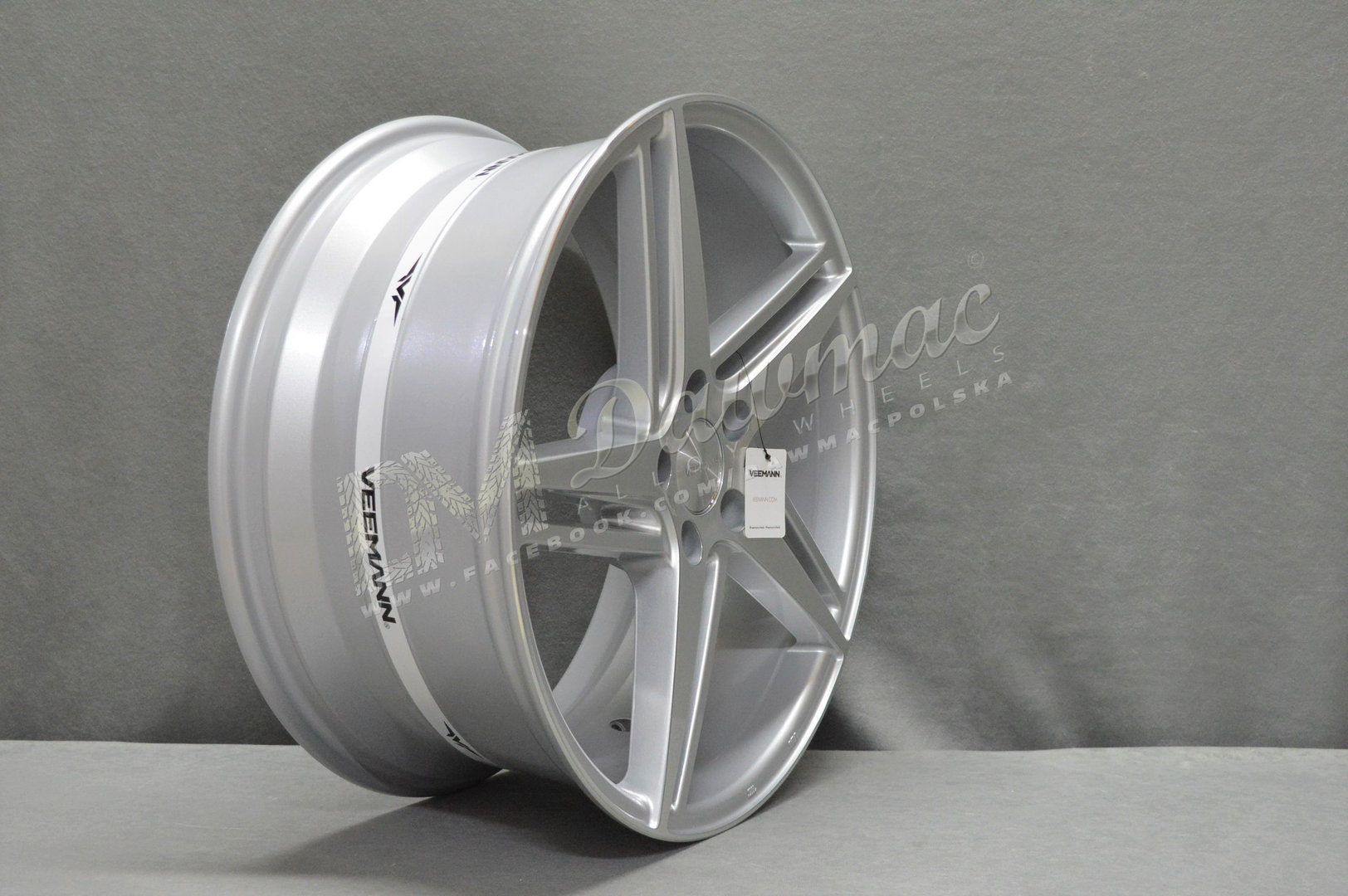 Veemann V-FS31 18" 8J ET35 + 9J ET35 5x120 Silver Machined - obrazek 4