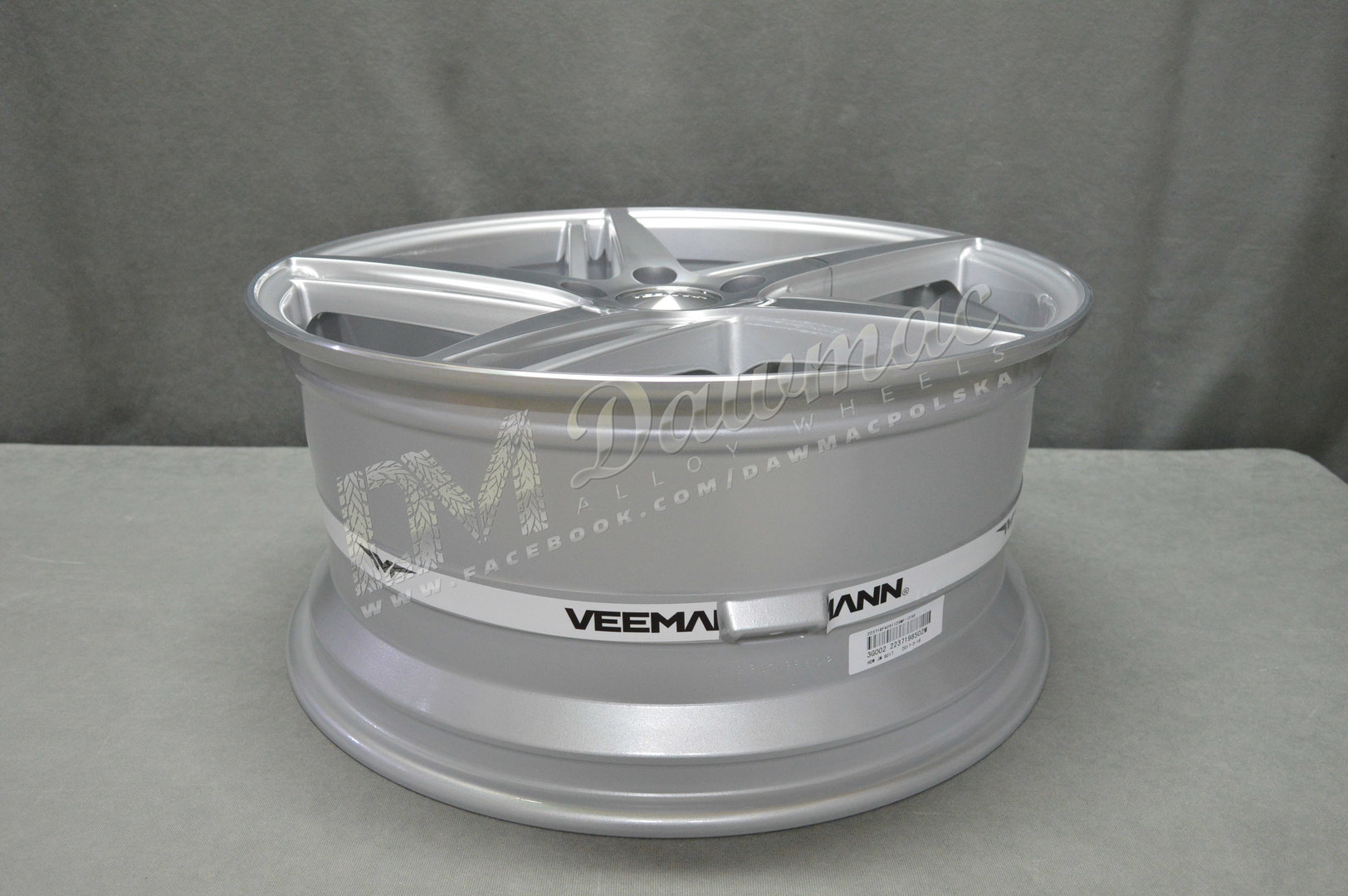 Veemann V-FS31 18" 8J ET35 + 9J ET35 5x120 Silver Machined - obrazek 6