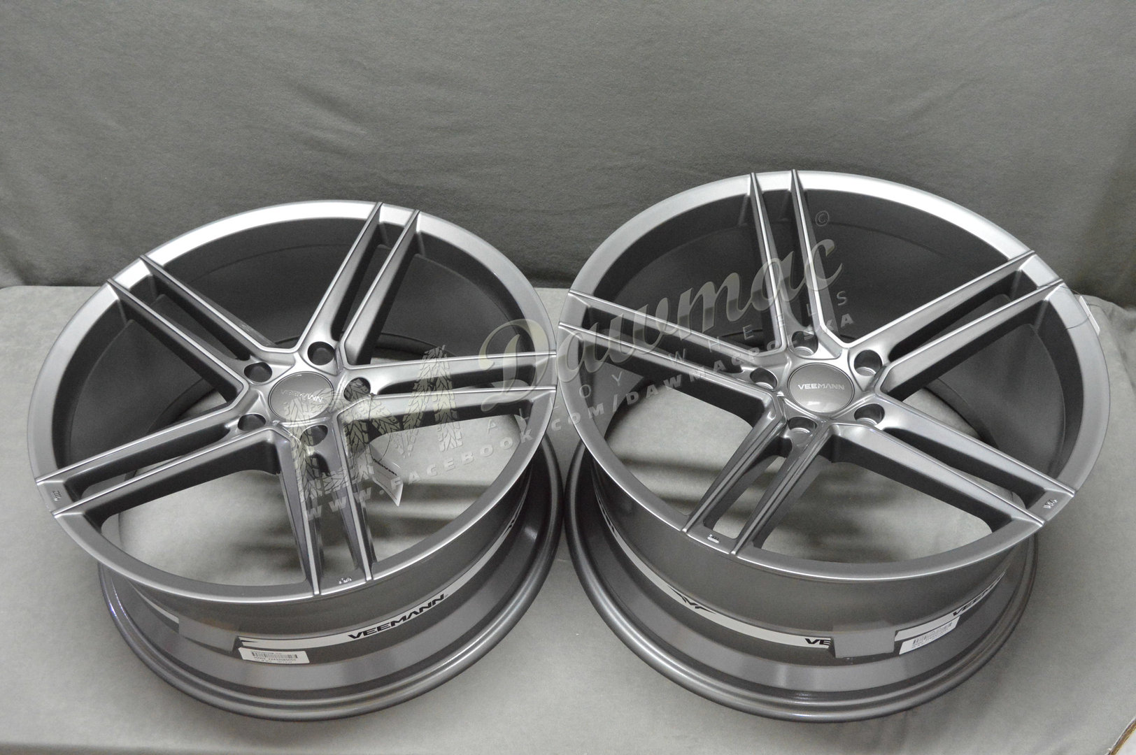 Veemann V-FS33 20" 8,5J ET35 + 10J ET43 5x120 Silver Machined - obrazek 6