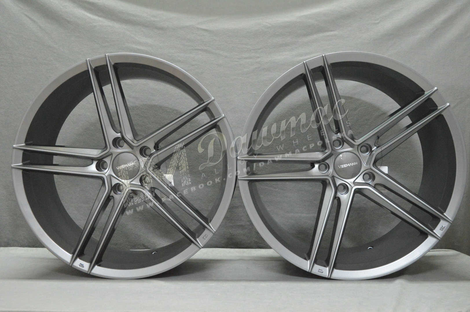 Veemann V-FS33 21" 9J ET35 + 10,5J ET43 5x120 Gloss Graphite - obrazek 2