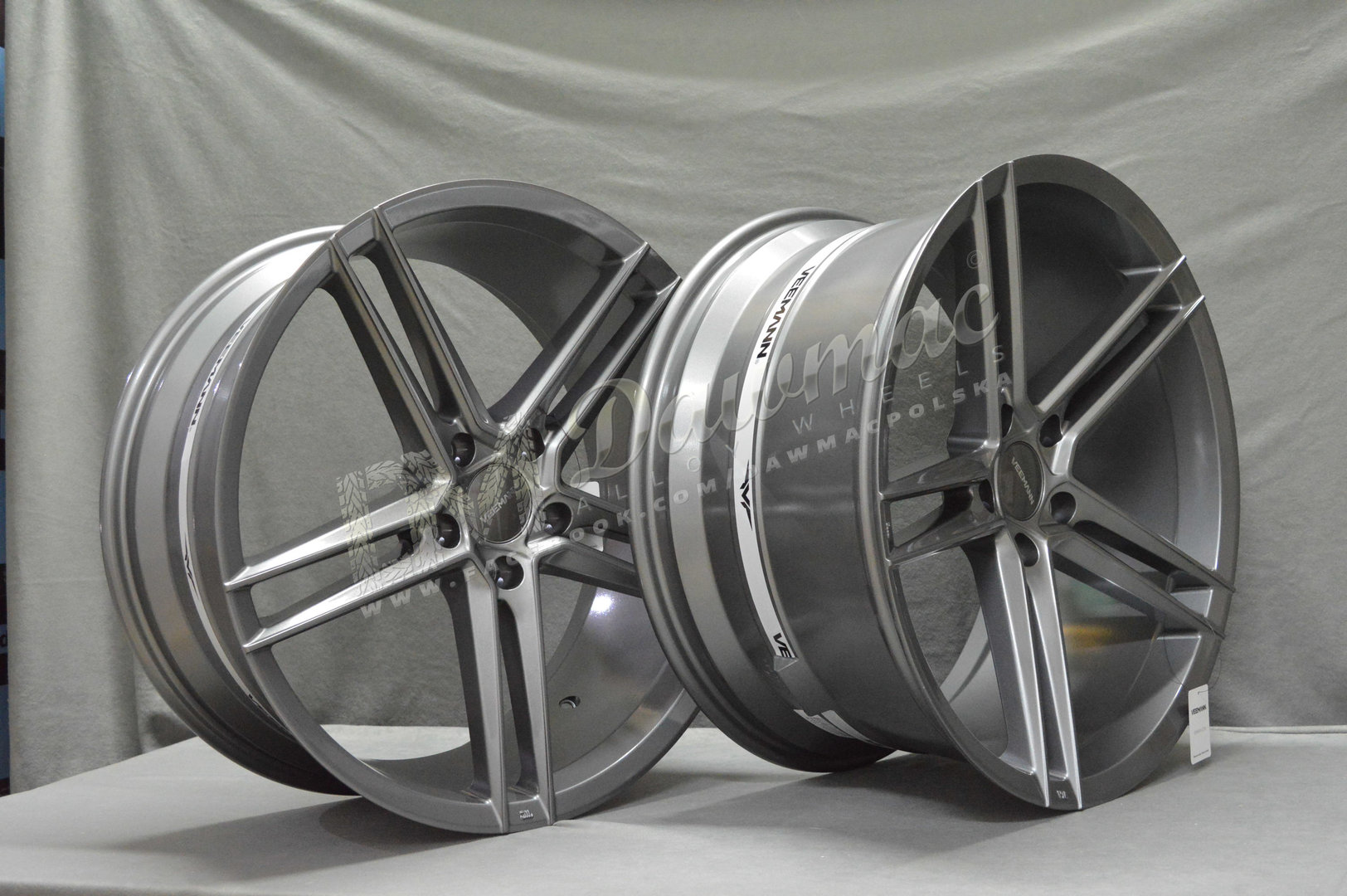 Veemann V-FS33 21" 9J ET35 + 10,5J ET43 5x120 Gloss Graphite - obrazek 4