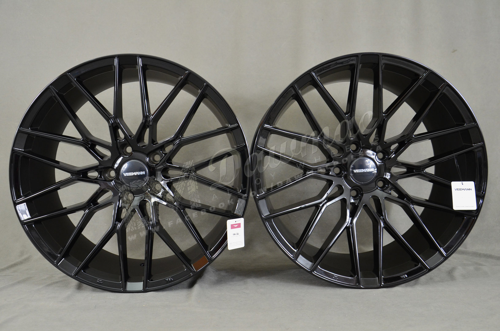 Veemann V-FS34 20" 8,5J ET35 + 10J ET43 5x120 Gloss Black - obrazek 2