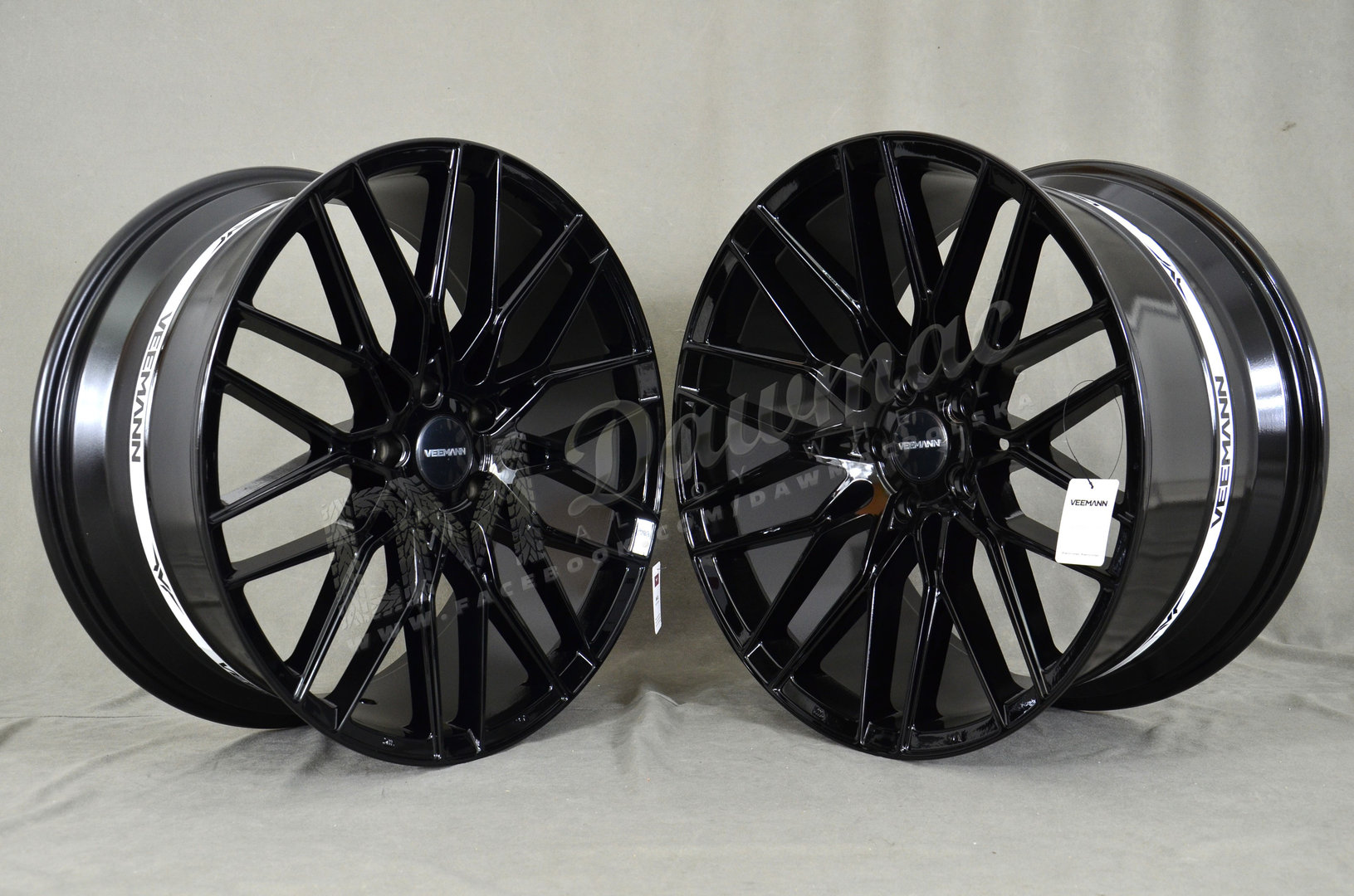 Veemann V-FS34 20" 8,5J ET35 + 10J ET43 5x120 Gloss Black - obrazek 3