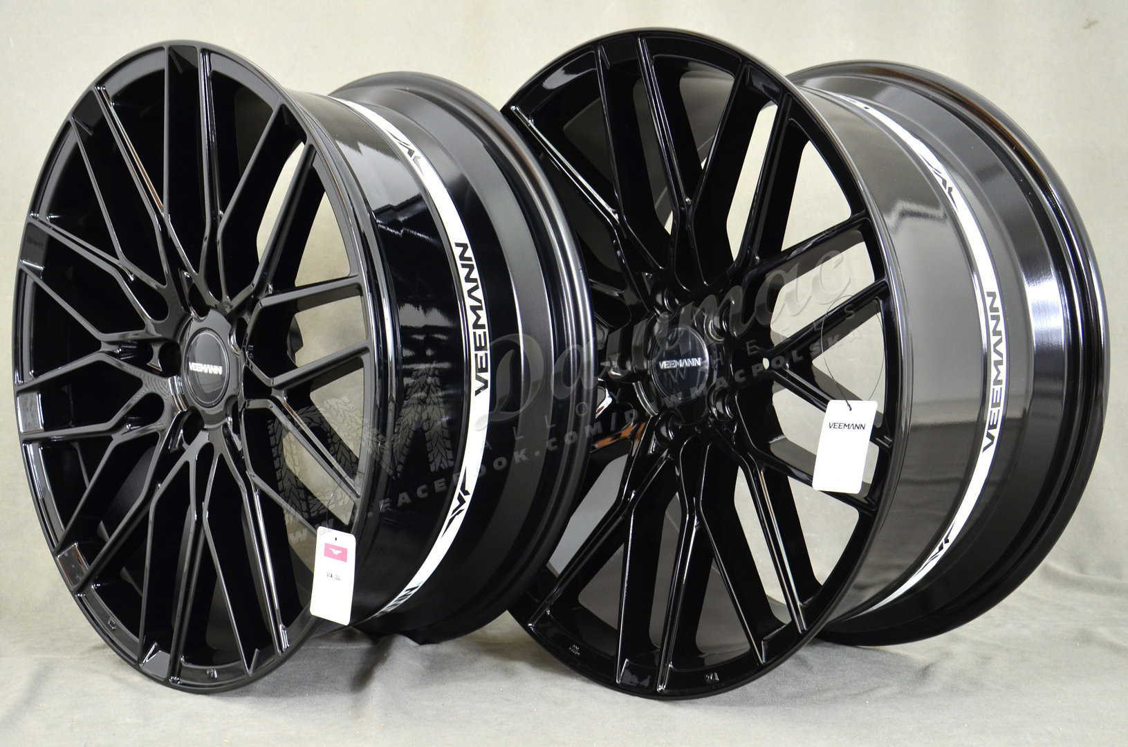 Veemann V-FS34 20" 8,5J ET35 + 10J ET43 5x120 Gloss Black - obrazek 4