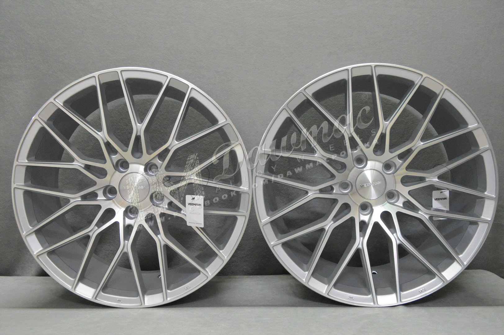 Veemann V-FS34 20" 8,5J ET35 + 10J ET43 5x120 Silver Machined - obrazek 2