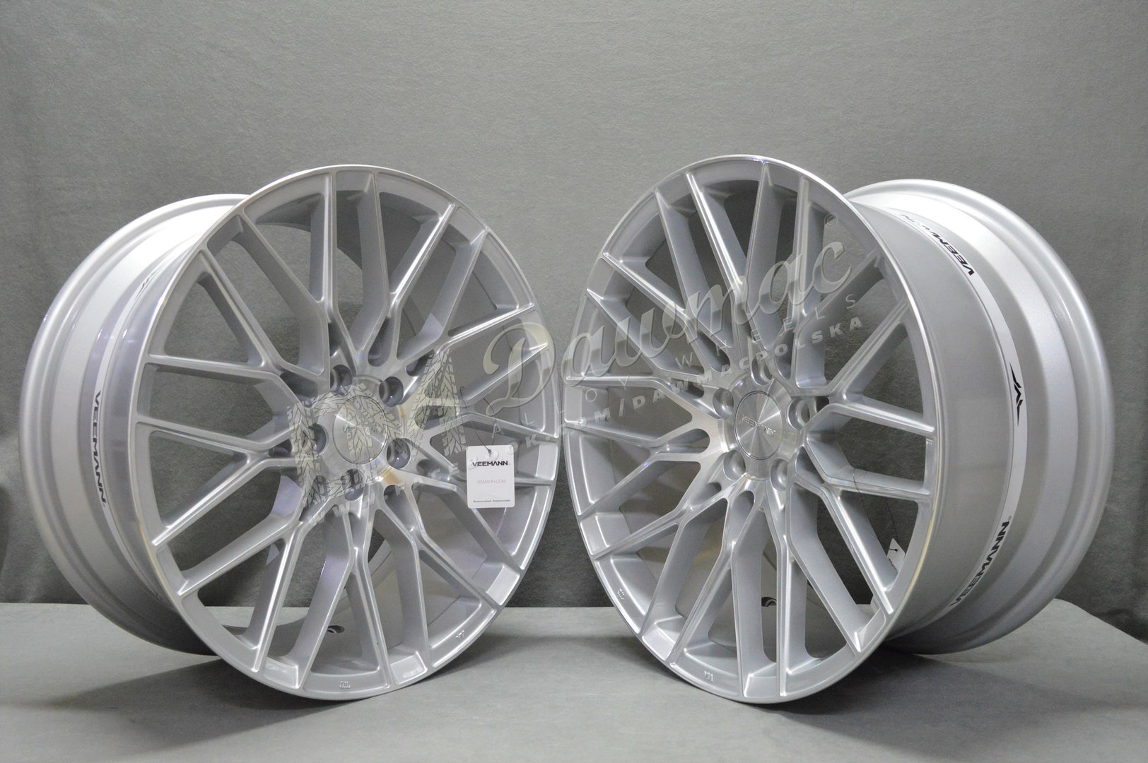 Veemann V-FS34 20" 8,5J ET35 + 10J ET43 5x120 Silver Machined - obrazek 3