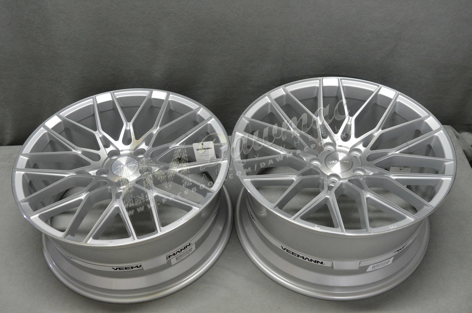 Veemann V-FS34 20" 8,5J ET35 + 10J ET43 5x120 Silver Machined - obrazek 6