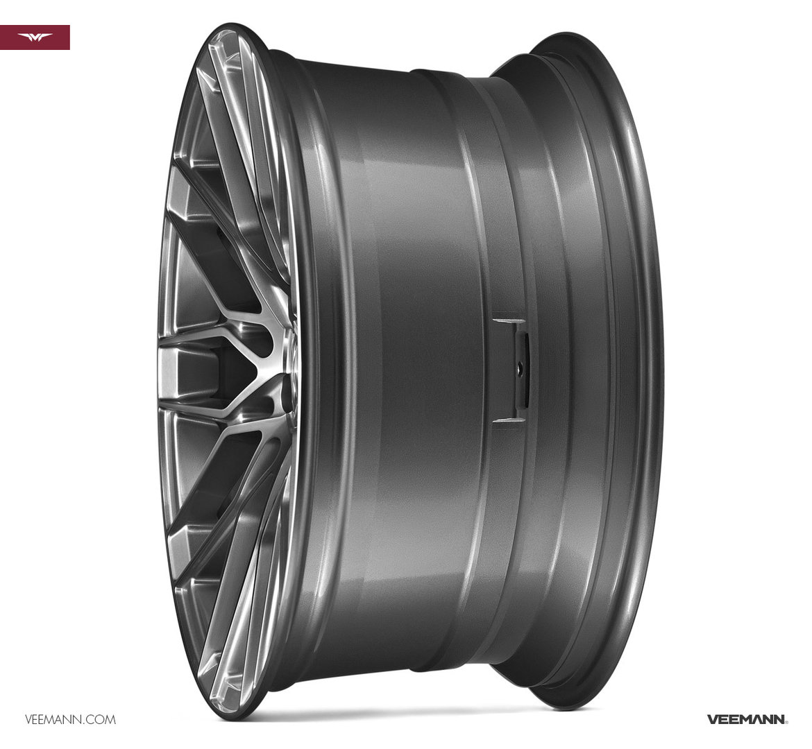 Veemann V-FS34 20" 8,5J ET38 + 10J ET25 5x112 Gloss Graphite - obrazek 3