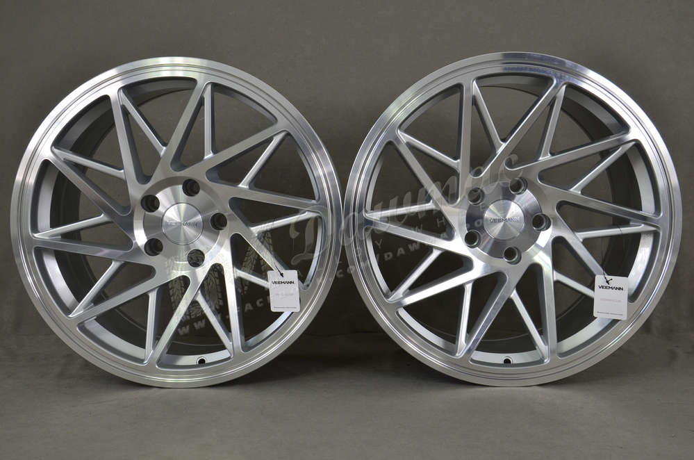 Veemann V-FS35 19" 8,5J ET35 + 9,5J ET33 5x120 Silver Machined