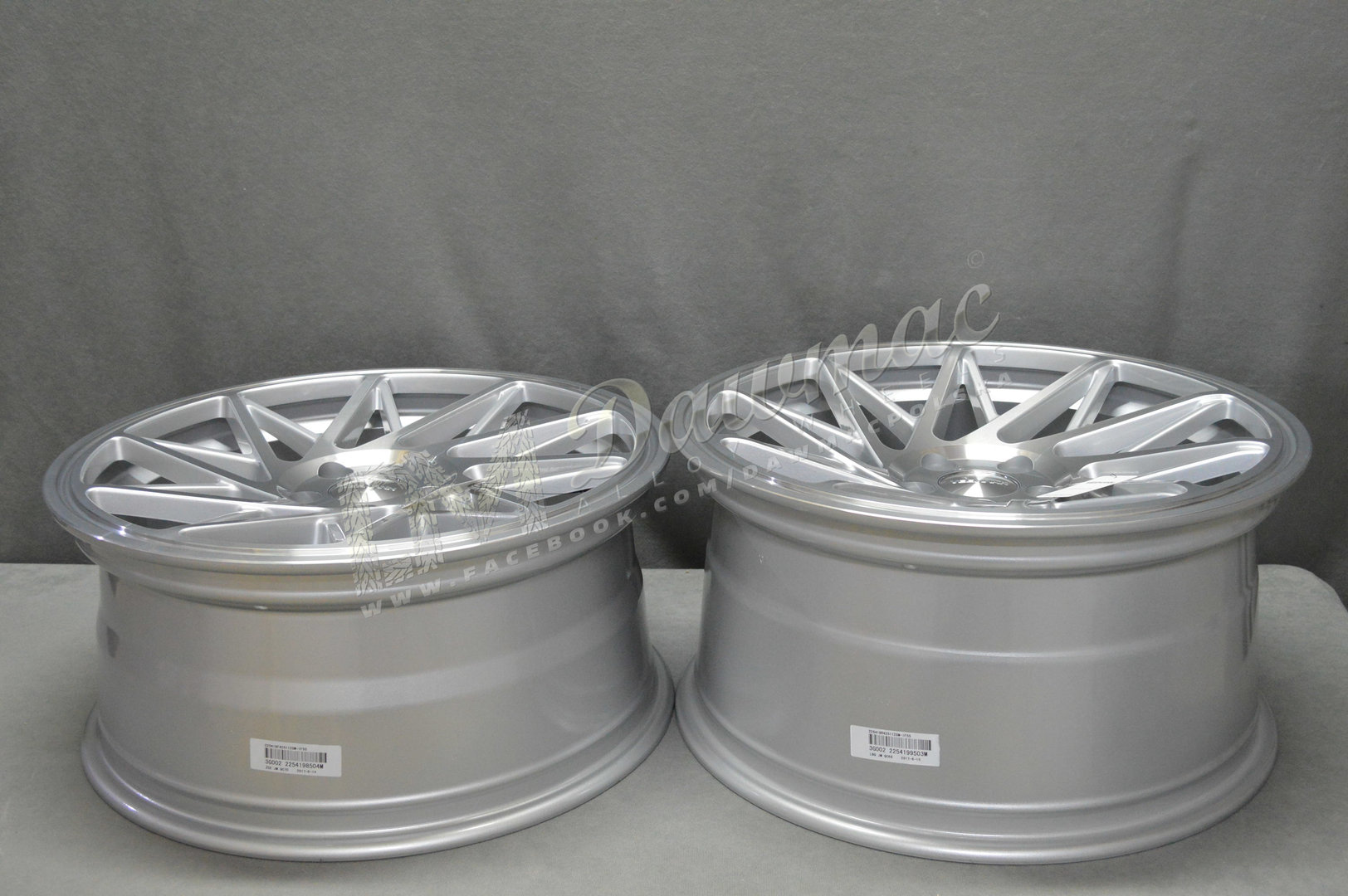 Veemann V-FS35 20" 8,5J ET35 + 10J ET43 5x120 Silver Machined - obrazek 7