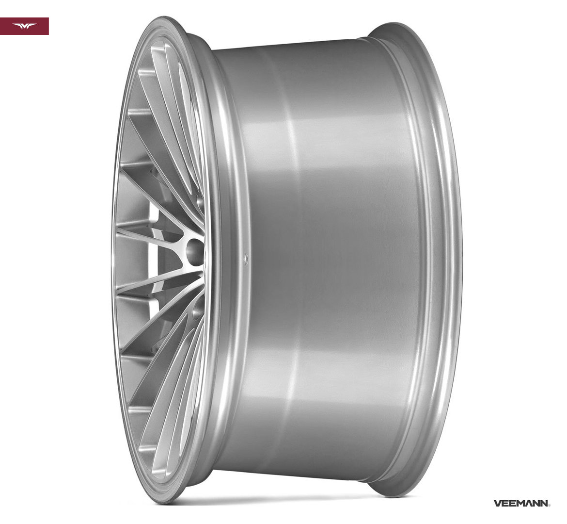 Veemann V-FS36 20" 8,5J ET35 + 10J ET43 5x120 Silver Machined - obrazek 3