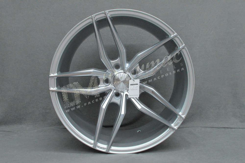 Veemann V-FS37 19" 8,5J ET35 + 9,5J ET42 5x120 Silver Machined