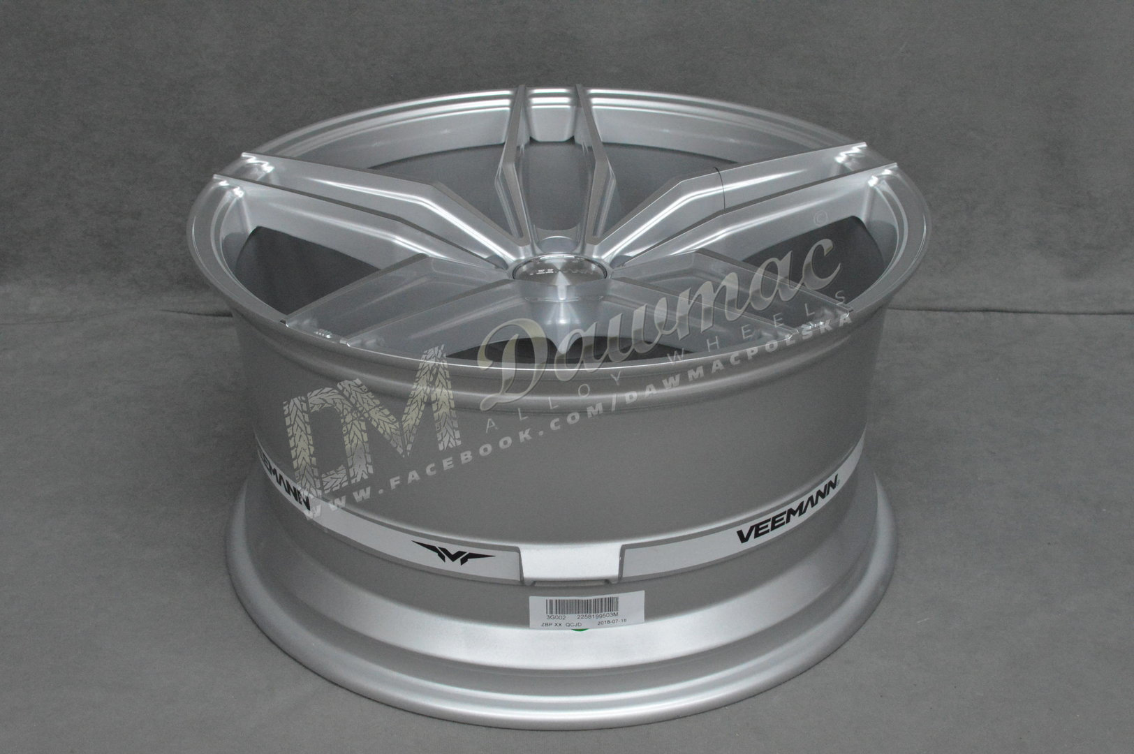 Veemann V-FS37 19" 8,5J ET35 + 9,5J ET42 5x120 Silver Machined - obrazek 6