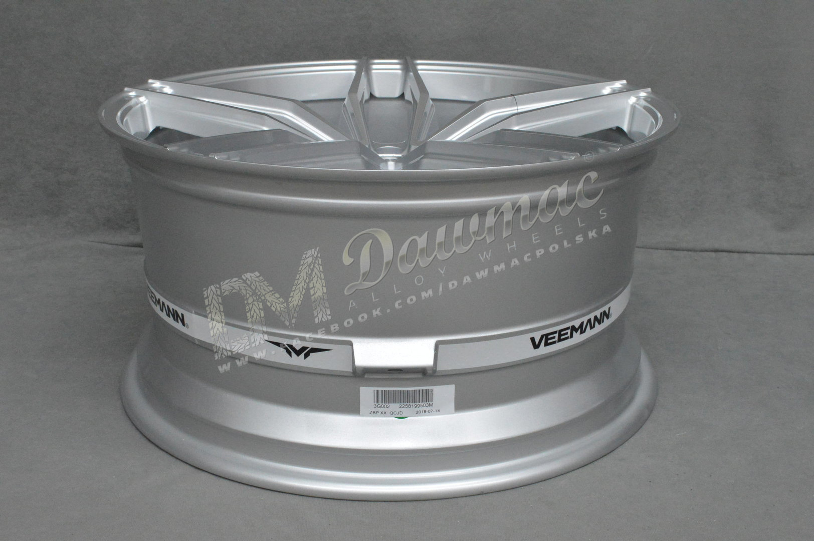 Veemann V-FS37 19" 8,5J ET42 + 9,5J ET42 5x112 Silver Machined - obrazek 7