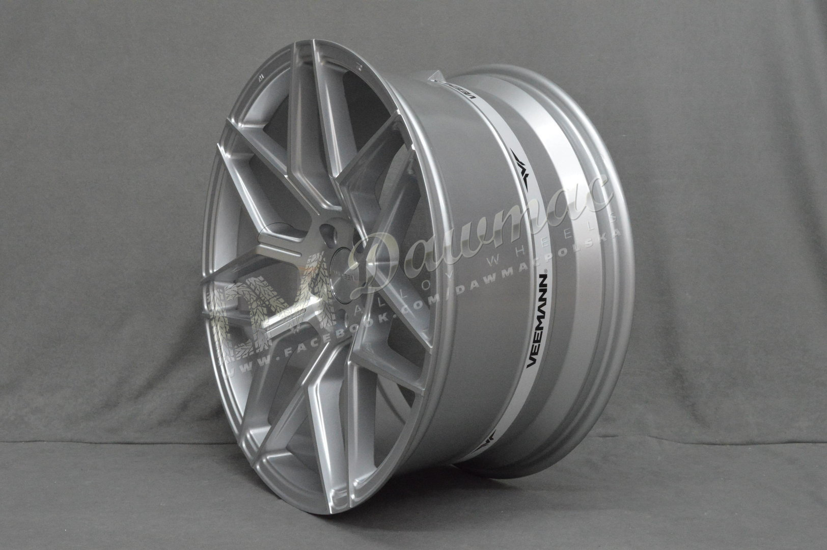 Veemann V-FS38 19" 8,5J ET35 + 9,5J ET42 5x120 Silver Machined - obrazek 3