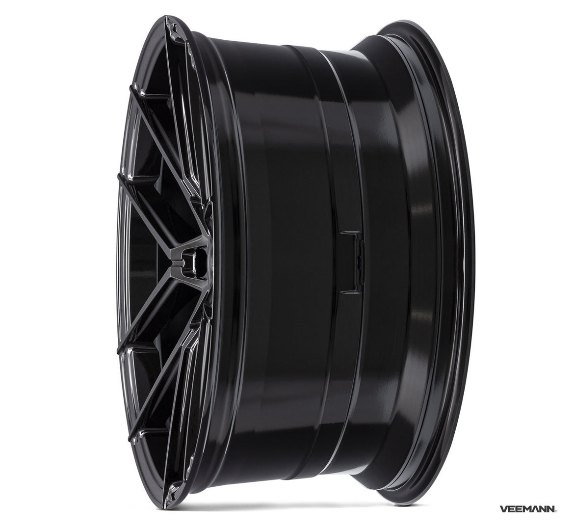 Veemann V-FS39 19" 8,5J ET35 + 9,5J ET43 5x120 Gloss Black - obrazek 3