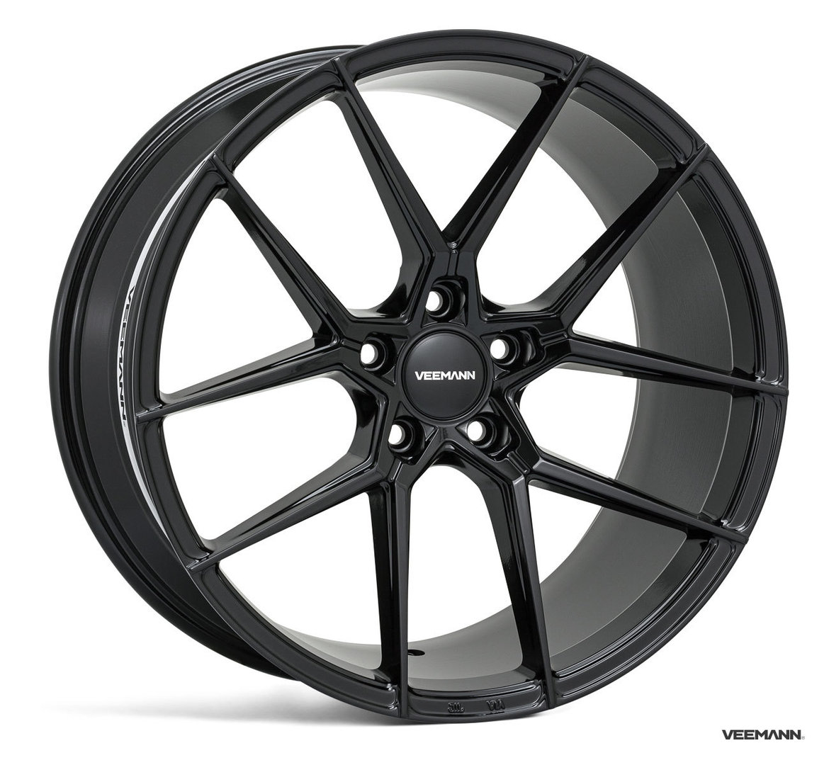 Veemann V-FS39 19" 8,5J ET42 + 9,5J ET42 5x112 Gloss Black - obrazek 2